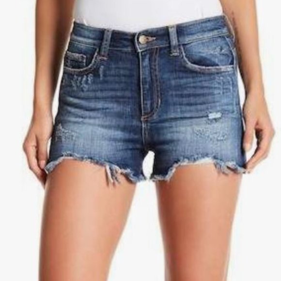SP Black Pants - SP BLACK Distressed Cutoff shorts
